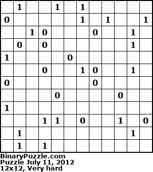 Binary Puzzle