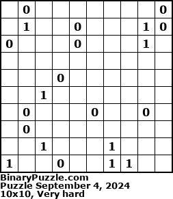 Binary Puzzle