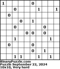 Binary Puzzle