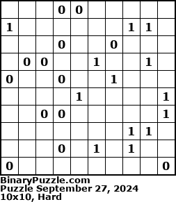 Binary Puzzle