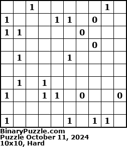 Binary Puzzle