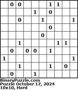 Binary Puzzle