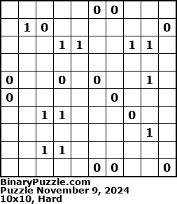 Binary Puzzle