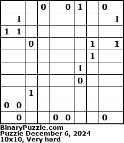 Binary Puzzle
