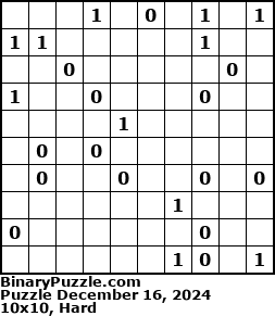 Binary Puzzle