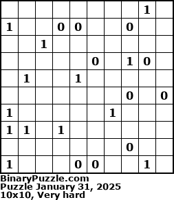 Binary Puzzle