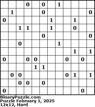 Binary Puzzle