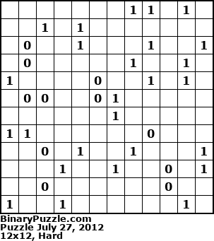Binary Puzzle