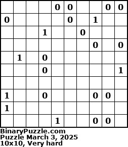 Binary Puzzle