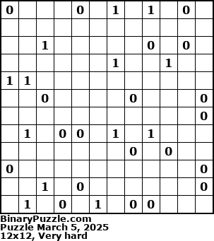 Binary Puzzle