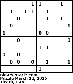 Binary Puzzle