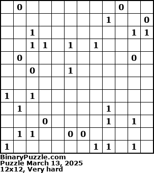 Binary Puzzle