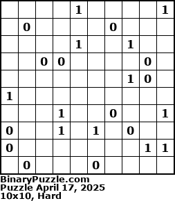 Binary Puzzle