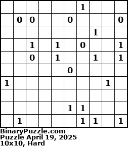 Binary Puzzle