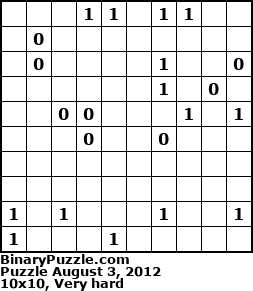 Binary Puzzle