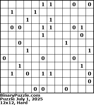 Binary Puzzle