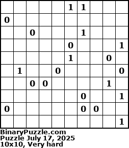 Binary Puzzle