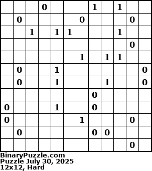 Binary Puzzle