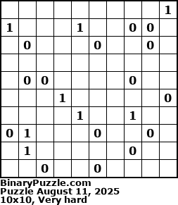 Binary Puzzle