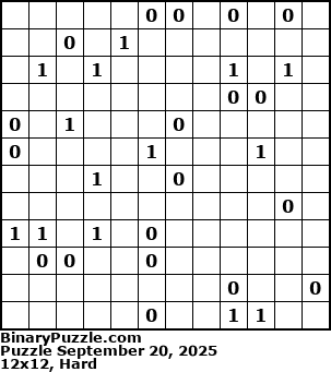 Binary Puzzle