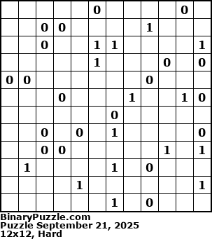 Binary Puzzle