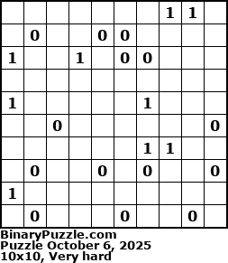 Binary Puzzle