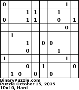 Binary Puzzle
