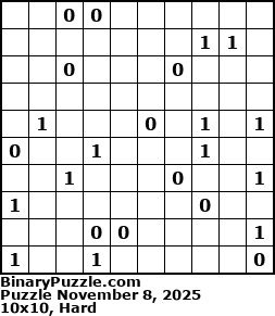 Binary Puzzle