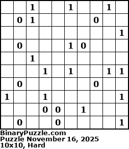 Binary Puzzle