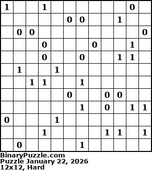 Binary Puzzle