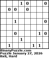 Binary Puzzle