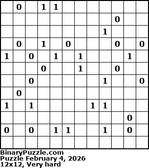 Binary Puzzle