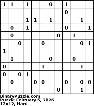 Binary Puzzle