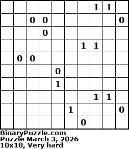 Binary Puzzle