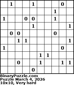Binary Puzzle