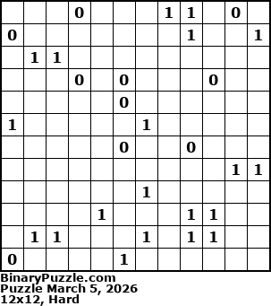 Binary Puzzle