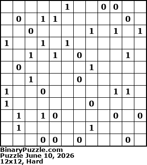 Binary Puzzle