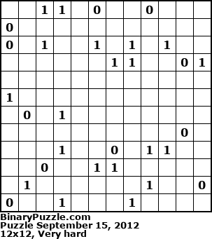 Binary Puzzle
