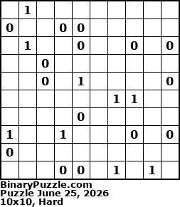 Binary Puzzle