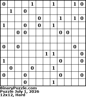 Binary Puzzle