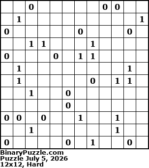Binary Puzzle