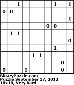 Binary Puzzle