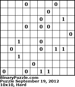 Binary Puzzle