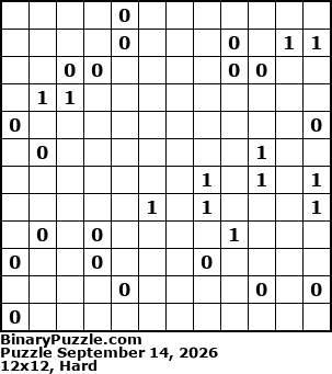 Binary Puzzle