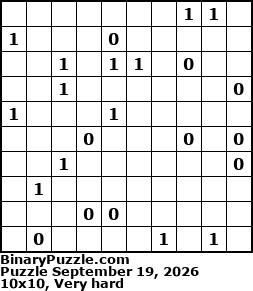 Binary Puzzle