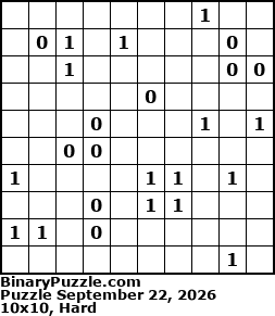 Binary Puzzle