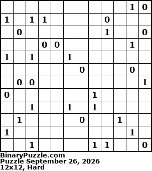 Binary Puzzle