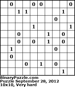 Binary Puzzle