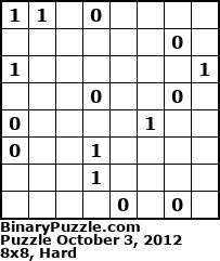 Binary Puzzle