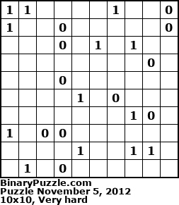 Binary Puzzle